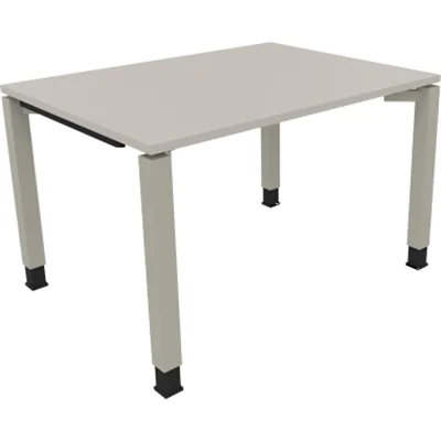 Schreibtisch Vierfuß Quadratrohr B1200xT900xH680-820 si/Lichtgrau Schreibtisch Vierfuß Quadratrohr B1200xT900xH680-820 si/Lichtgrau