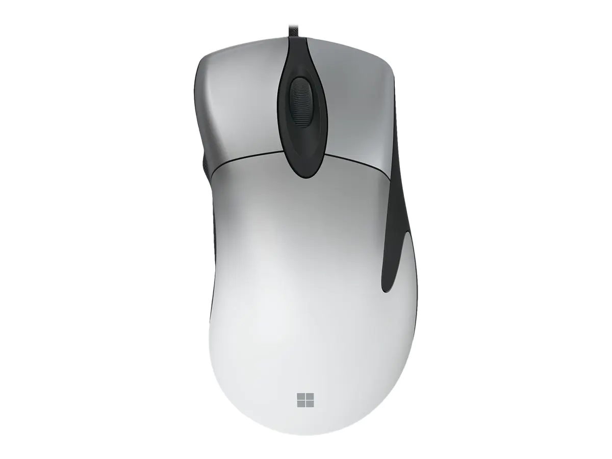 Microsoft Pro IntelliMouse - Maus - Für Rechtshänder - optisch - 5 Tasten - kabelgebunden - USB 2.0 - shadow white