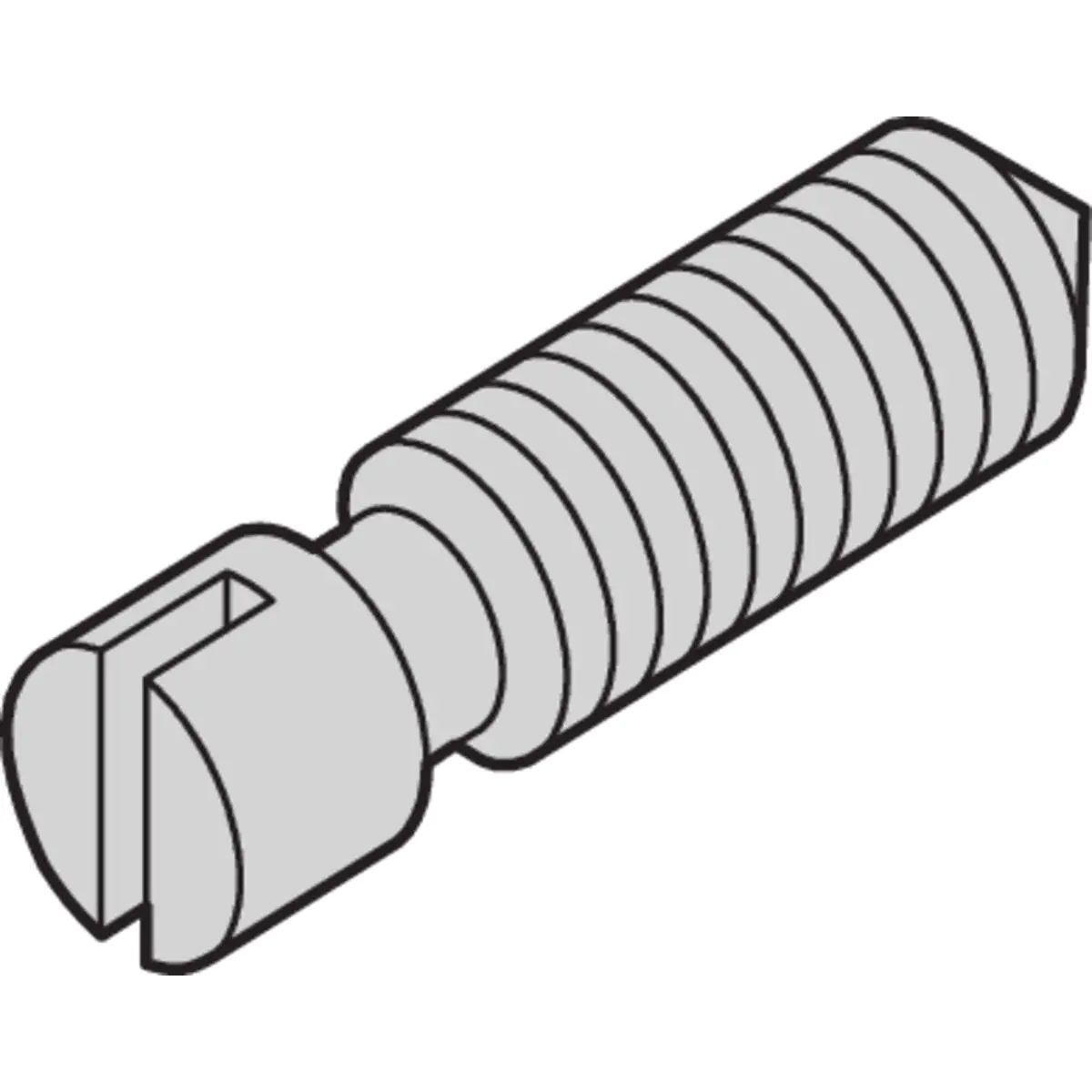 SCHROFF SCREW GRUB SLOT.M3X8MM(100X)
