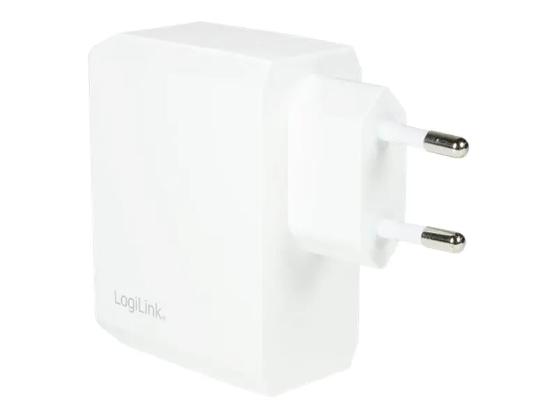 LogiLink Universal Wall Charger - Netzteil - 17 Watt - 3.4 A - 2 Ausgabeanschlussstellen (USB) - weiß
