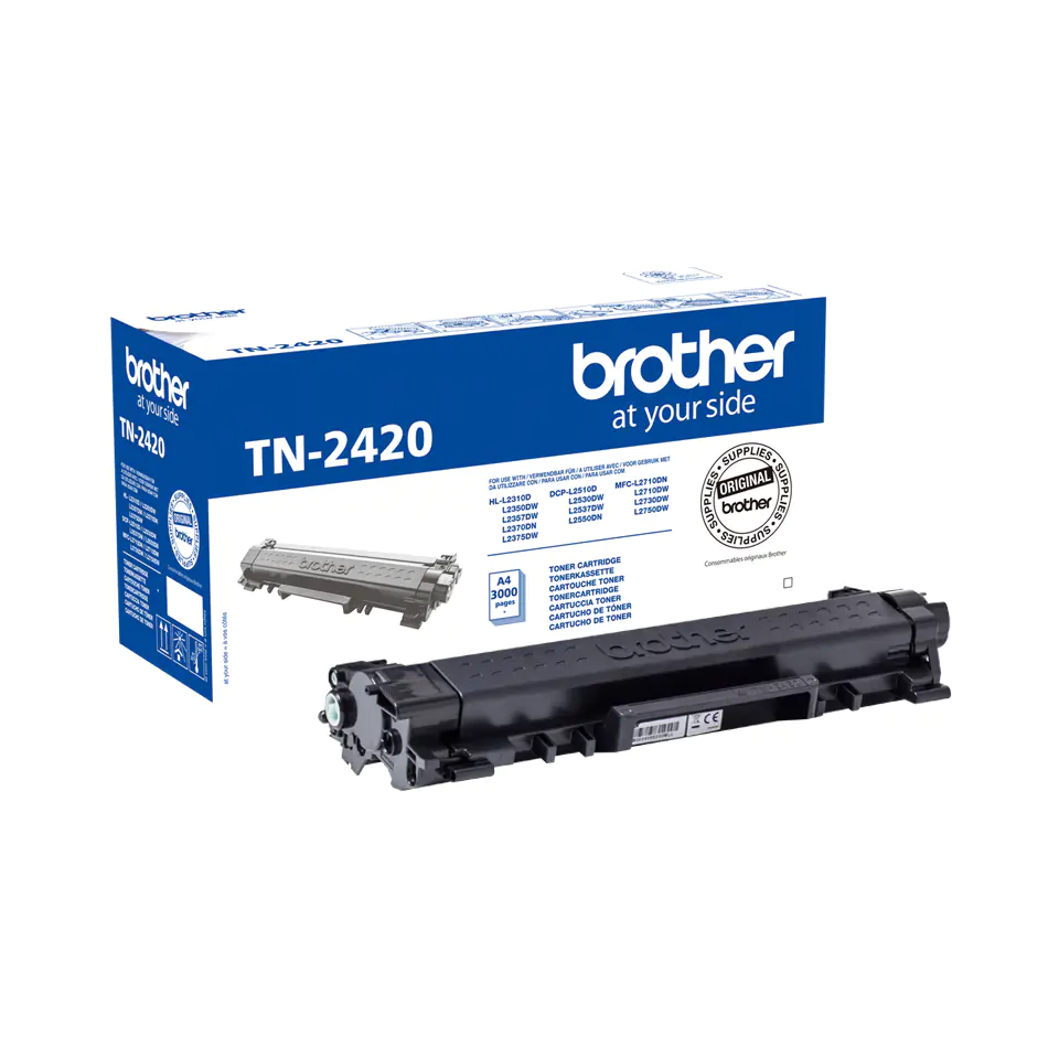 Brother TN2420 - Hohe Ergiebigkeit - Schwarz - Original - Tonerpatrone - für Brother DCP-L2510, L2530, L2537, L2550, HL-L2350, L2370, L2375, MFC-L2713, L2730, L2750 Brother TN2420 - Hohe Ergiebigkeit - Schwarz - Original - Tonerpatrone - für Brother DCP-L2510, L2530, L2537, L2550, HL-L2350, L2370, L2375, MFC-L2713, L2730, L2750