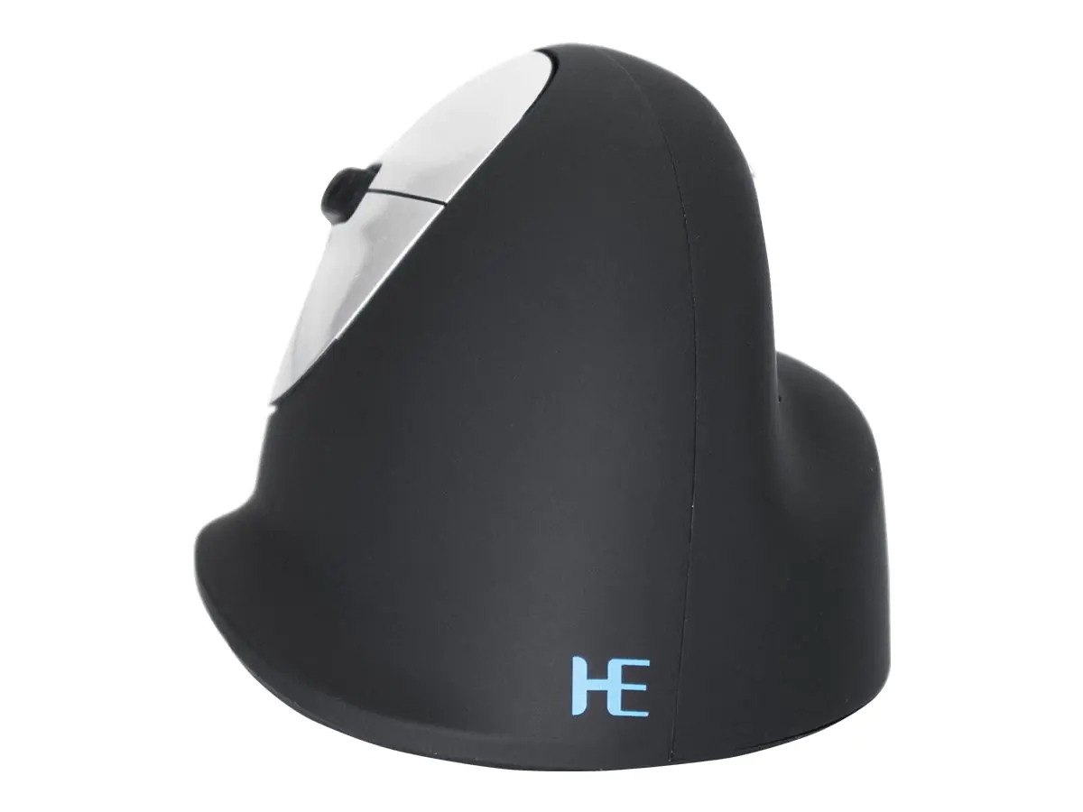 R-Go Ergonomische Maus HE Break - Vertikale Maus - ergonomisch - Für Linkshänder - 5 Tasten - kabellos - Bluetooth 5.0 - Schwarz