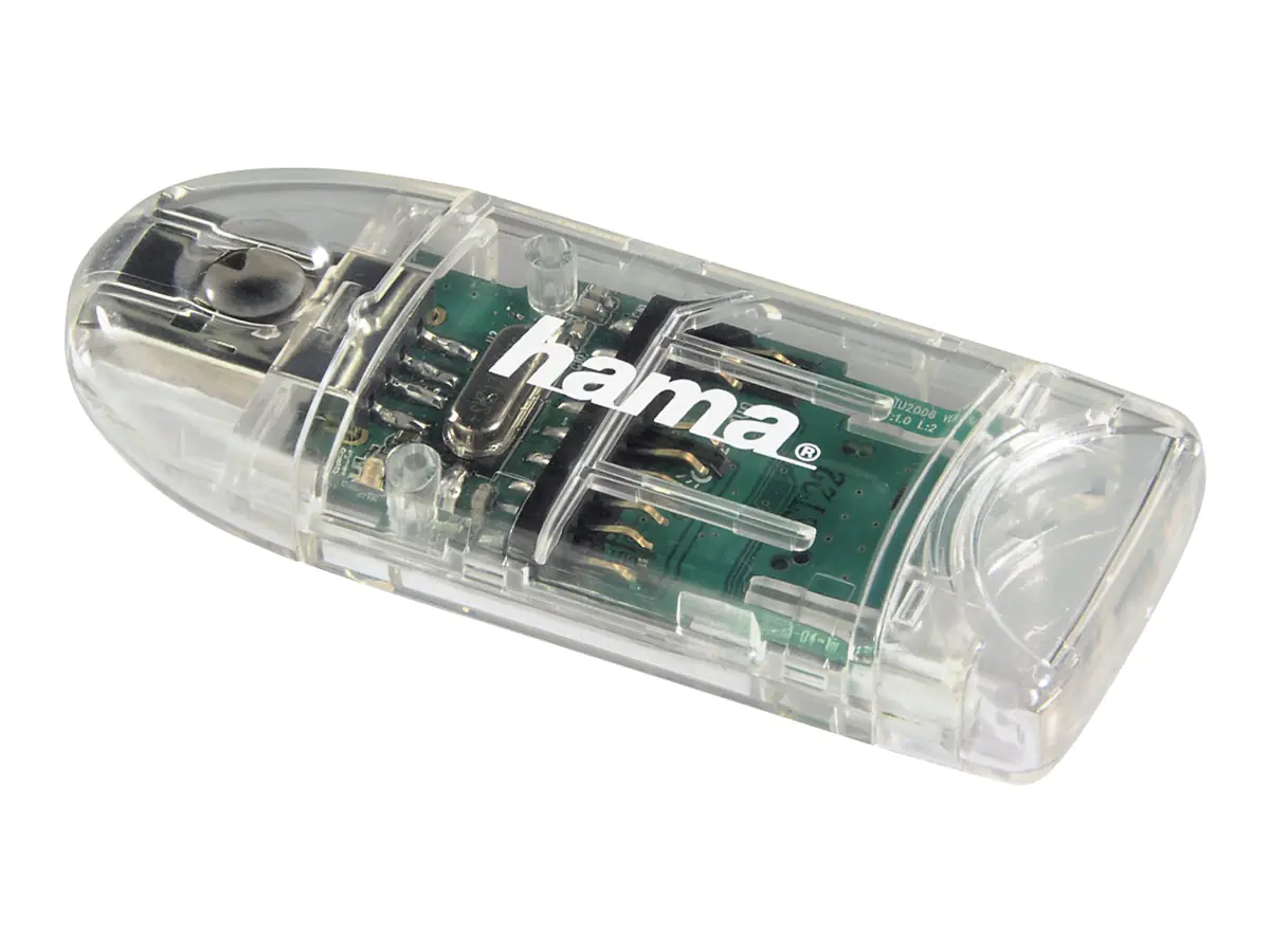 Hama - Kartenleser - 8-in-1 (MMC, SD, miniSD, microSD, MMCplus, SDHC) - USB 2.0 Hama - Kartenleser - 8-in-1 (MMC, SD, miniSD, microSD, MMCplus, SDHC) - USB 2.0