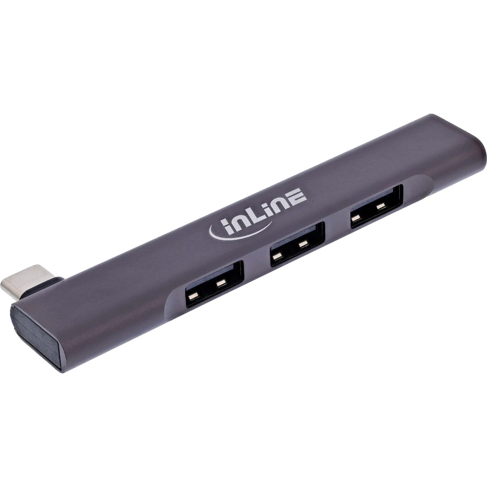 InLine Slim USB-C Hub - 4-Port - USB 3.0 + 3x USB 2.0 - schmale Bauform