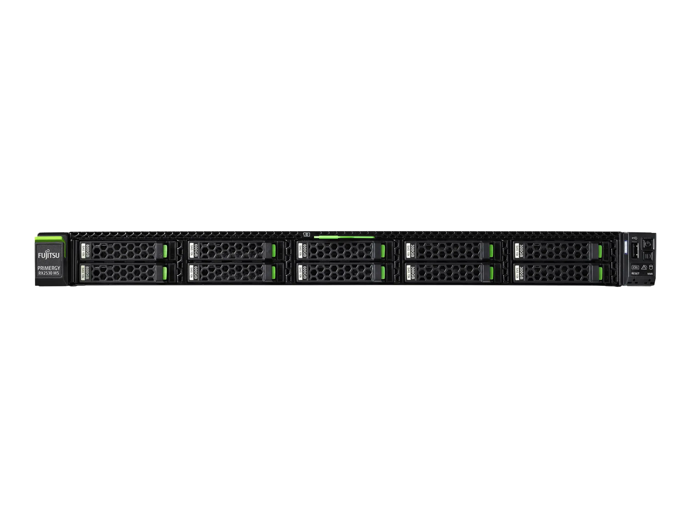 Fujitsu PRIMERGY RX2530 M5 - Server - Rack-Montage - 1U - zweiweg - 1 x Xeon Gold 6244 / 3.6 GHz - RAM 16 GB - SATA - Hot-Swap 6.4 cm (2.5") Schacht/Schächte - keine HDD - 1GbE - kein Betriebssystem - Monitor: keiner