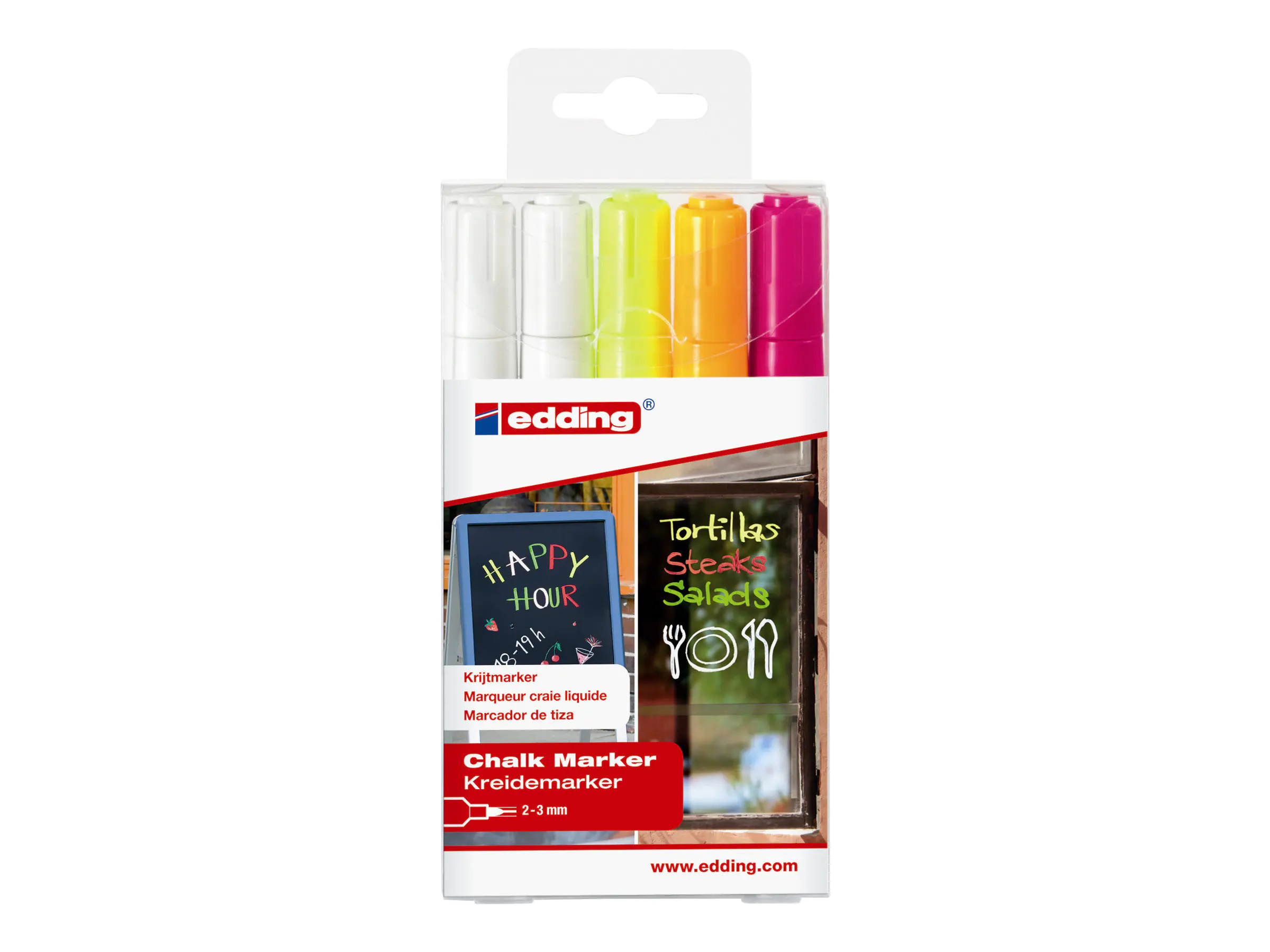 edding Kreidemarker 4-4095-5999 2 - 3 mm 5 St./Pack