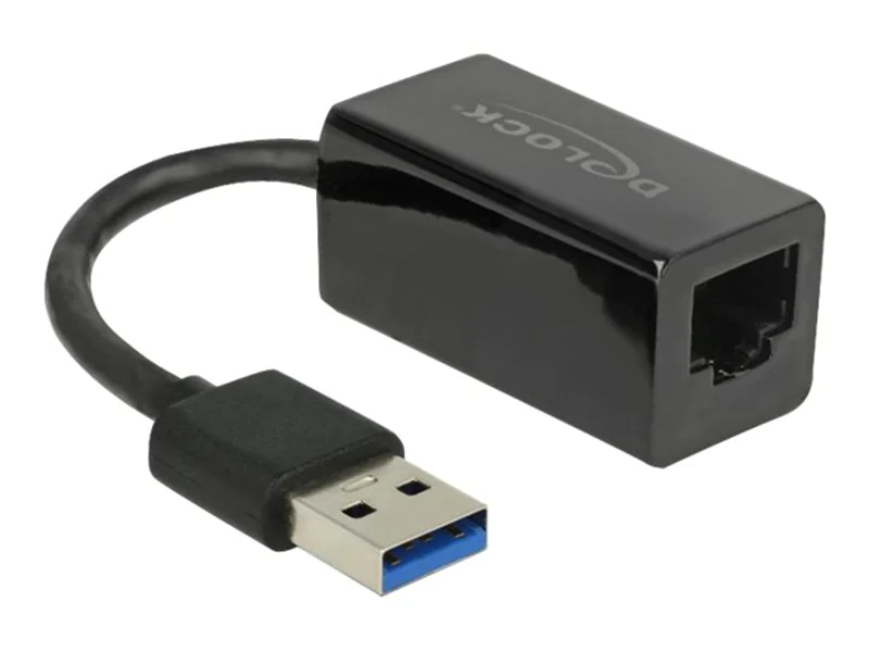 DeLock - Netzwerkadapter - USB 3.1 Gen 1 - Gigabit Ethernet x 1 - Schwarz DeLock - Netzwerkadapter - USB 3.1 Gen 1 - Gigabit Ethernet x 1 - Schwarz