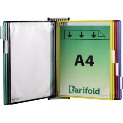 Tarifold Sichttafelwandhalter 414609 DIN A4 magnetisch grau Tarifold Sichttafelwandhalter 414609 DIN A4 magnetisch grau