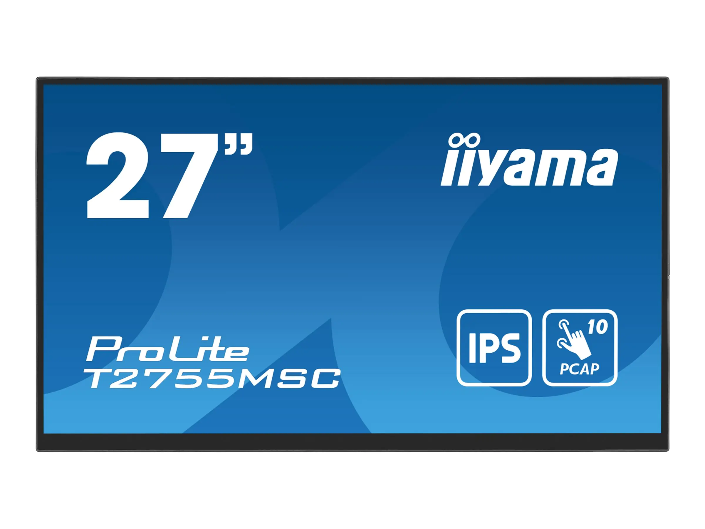 iiyama ProLite T2755MSC-B1 - LED-Monitor - 68.6 cm (27") - Touchscreen - 1920 x 1080 Full HD (1080p) @ 60 Hz - IPS - 400 cd/m² - 1000:1 - 5 ms - HDMI, DisplayPort - Lautsprecher - Schwarz, Matte iiyama ProLite T2755MSC-B1 - LED-Monitor - 68.6 cm (27") - Touchscreen - 1920 x 1080 Full HD (1080p) @ 60 Hz - IPS - 400 cd/m² - 1000:1 - 5 ms - HDMI, DisplayPort - Lautsprecher - Schwarz, Matte
