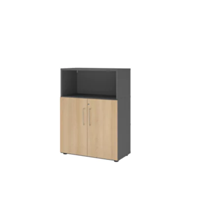 Hammerbacher Regalschrank FlexWall 800 x 1.100 x 417 mm (B x H x T) Flügeltür ohne Rollen Holz Hammerbacher Regalschrank FlexWall 800 x 1.100 x 417 mm (B x H x T) Flügeltür ohne Rollen Holz