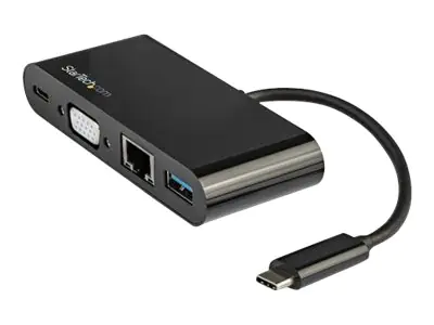 StarTech USB-C VGA Multiport Adapter - Power Delivery (60W) - USB 3.0 - Gigabit Ethernet - USB C Adapter für Mac, Windows, Chrome OS - Dockingstation - USB-C - VGA - 1GbE StarTech USB-C VGA Multiport Adapter - Power Delivery (60W) - USB 3.0 - Gigabit Ethernet - USB C Adapter für Mac, Windows, Chrome OS - Dockingstation - USB-C - VGA - 1GbE
