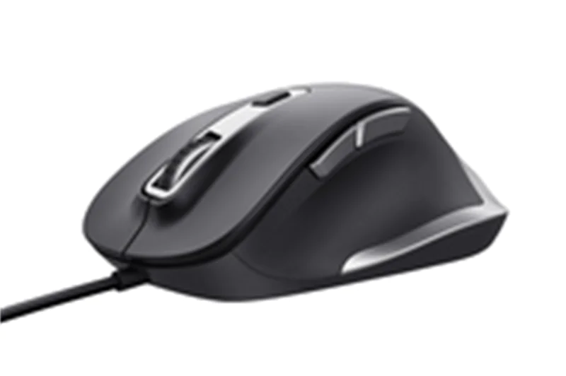 Trust Fyda Comfort - Maus - eco - Für Rechtshänder - optisch - 6 Tasten - kabelgebunden - USB 2.0 - Schwarz Trust Fyda Comfort - Maus - eco - Für Rechtshänder - optisch - 6 Tasten - kabelgebunden - USB 2.0 - Schwarz