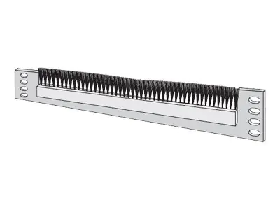apraNET - Kabelführungsplatte für Schaltschrank - Hellgrau, RAL 7035 - 1U - 48.3 cm (19")