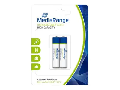 MEDIARANGE MRBAT122 - Batterie 2 x AAA - NiMH - (wiederaufladbar)