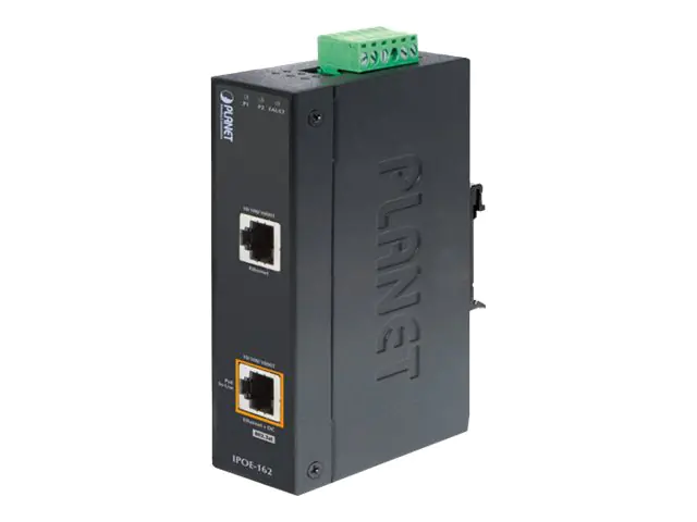 PLANET IPOE-162 - Power Injector - AC 24/DC 24-48 V - 30 Watt - Ausgangsanschlüsse: 1