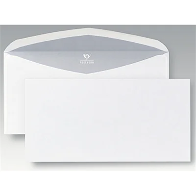 POSTHORN Briefumschlag 3000 DIN lang 220 x 110 mm (B x H) ohne Fenster 75g/m² mit gummierter Klappe Papier weiß 1.000 St./Pack.