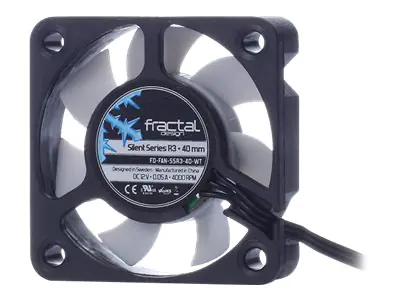 Fractal Design Silent Series R3 - Gehäuselüfter - 40 mm - Schwarz, weiß