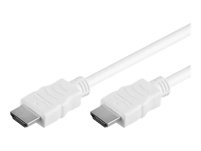 VALUE High Speed - HDMI-Kabel mit Ethernet - HDMI männlich zu HDMI männlich - 3 m - abgeschirmt - weiß VALUE High Speed - HDMI-Kabel mit Ethernet - HDMI männlich zu HDMI männlich - 3 m - abgeschirmt - weiß