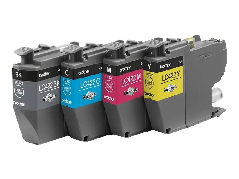 Brother LC422 Multipack - 4er-Pack - Schwarz, Gelb, Cyan, Magenta - original - Tintenpatrone - für Brother MFC-J5345DW Brother LC422 Multipack - 4er-Pack - Schwarz, Gelb, Cyan, Magenta - original - Tintenpatrone - für Brother MFC-J5345DW