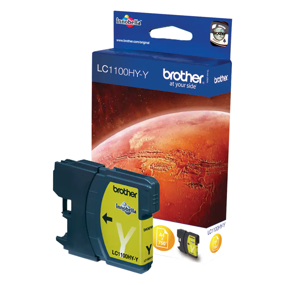 Brother LC1100HYY - Hohe Ergiebigkeit - Gelb - Original - Tintenpatrone - für Brother DCP-6690CW, MFC-5890CN, MFC-5895CW, MFC-6490CW, MFC-6890CDW; Justio MFC-5890CN Brother LC1100HYY - Hohe Ergiebigkeit - Gelb - Original - Tintenpatrone - für Brother DCP-6690CW, MFC-5890CN, MFC-5895CW, MFC-6490CW, MFC-6890CDW; Justio MFC-5890CN