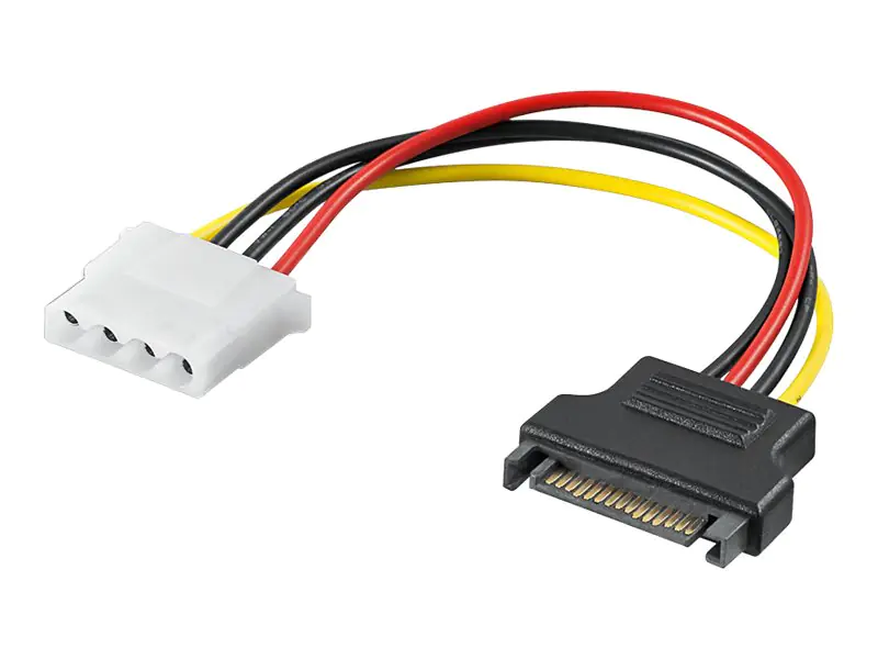 Wentronic goobay - Netzteil - SATA-Stromstecker (M) zu interne Stromversorgung, 4-polig (W) 93634