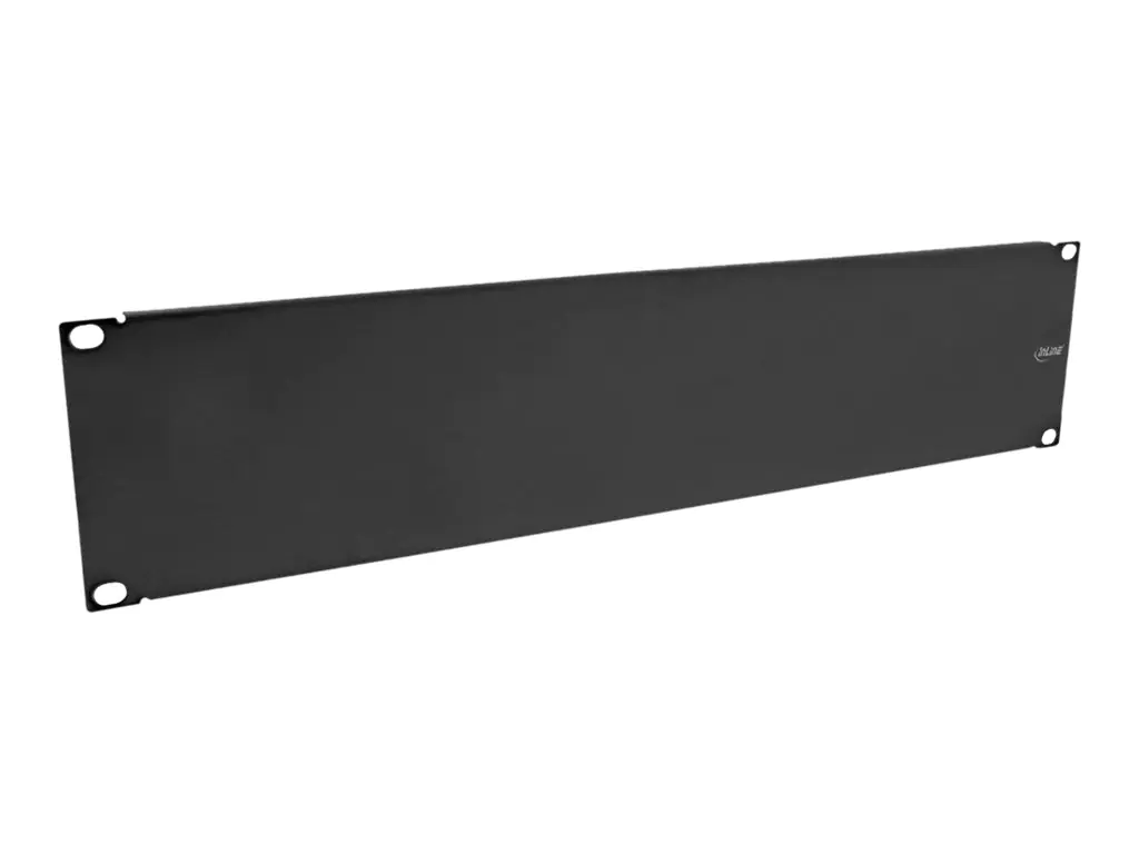 InLine - Rack-Blindabdeckungsplatte - Schwarz, RAL 9005 - 3U - 48.3 cm (19")