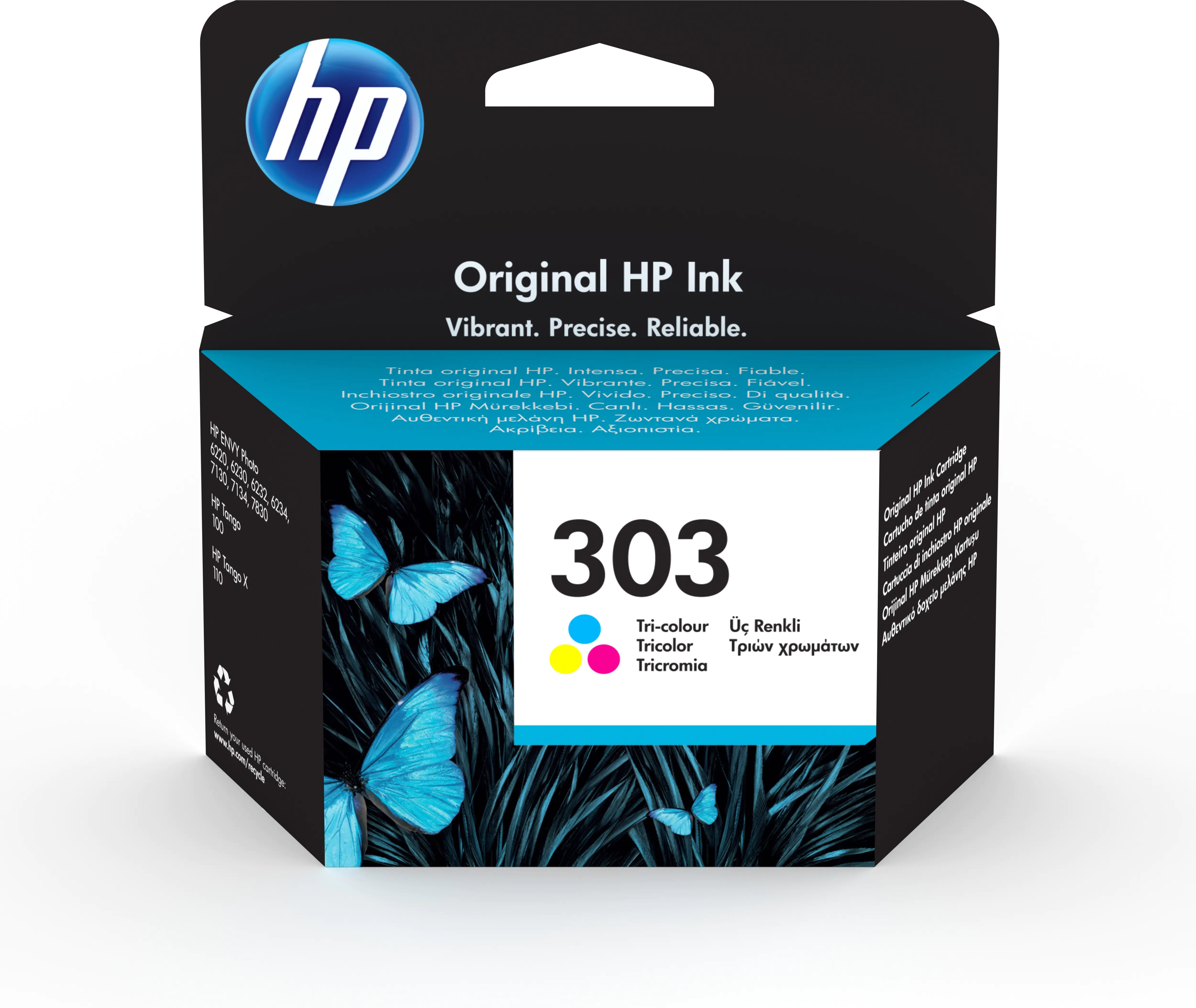 HP 303 - 4 ml - Farbe (Cyan, Magenta, Gelb) - Original - Tintenpatrone - für Envy Photo 62XX, Photo 71XX, Photo 78XX; Tango; Tango X HP 303 - 4 ml - Farbe (Cyan, Magenta, Gelb) - Original - Tintenpatrone - für Envy Photo 62XX, Photo 71XX, Photo 78XX; Tango; Tango X