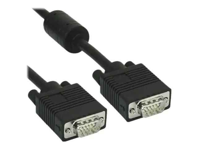 InLine - VGA-Kabel - HD-15 ohne Pol 9 (M) zu HD-15 ohne Pol 9 (M) - 10 m - geformt - Schwarz