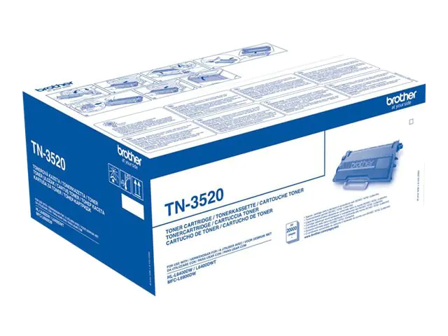 Brother TN3520 - Schwarz - Original - Tonerpatrone - für Brother HL-L6400, MFC-L6900, MFC-L6970 Brother TN3520 - Schwarz - Original - Tonerpatrone - für Brother HL-L6400, MFC-L6900, MFC-L6970