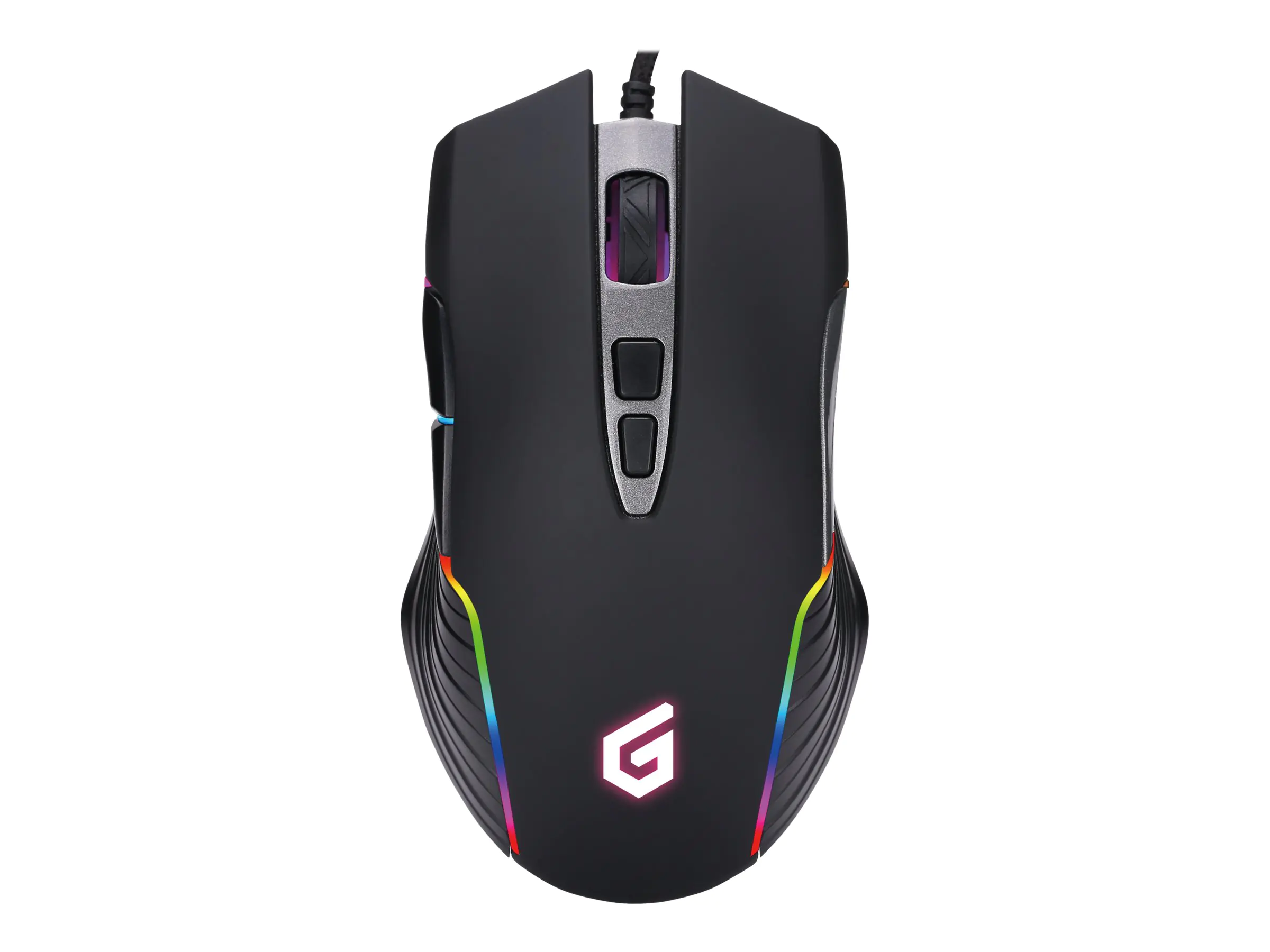 Conceptronic DJEBBEL - Maus - ergonomisch - optisch - 7 Tasten - kabelgebunden - USB - Schwarz