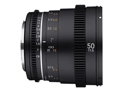 Samyang - Objektiv - 50 mm - T1.5 VDSLR MK2 - Sony E-mount - für Sony Cinema Line; a VLOGCAM; a1; a1 II; a6700; a7 IV; a7C; a7C II; a7CR; a7R V; a9 III Samyang - Objektiv - 50 mm - T1.5 VDSLR MK2 - Sony E-mount - für Sony Cinema Line; a VLOGCAM; a1; a1 II; a6700; a7 IV; a7C; a7C II; a7CR; a7R V; a9 III