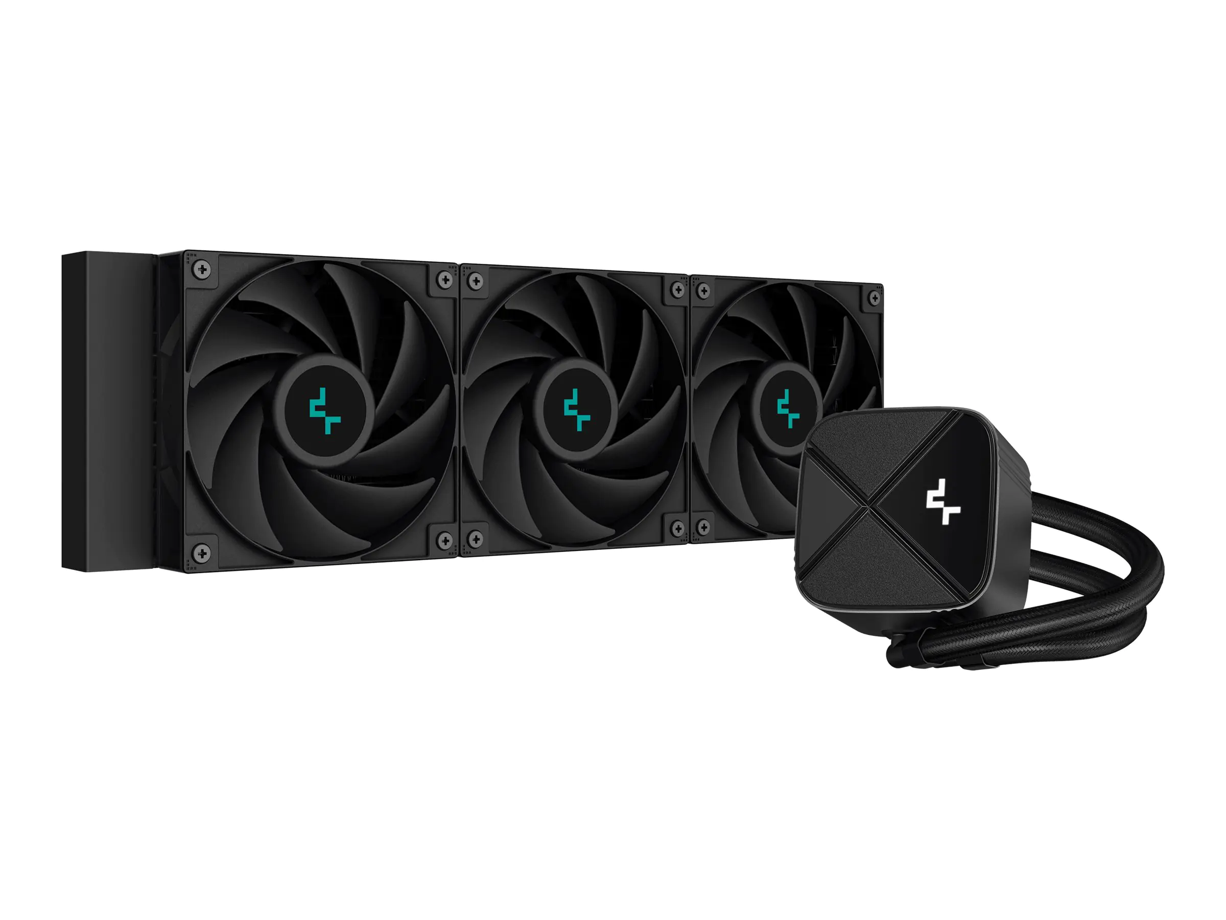 Deepcool LS720S ZERO DARK - Prozessor-Flüssigkeitskühlsystem - Kühlergröße: 360 mm - (für: LGA1155, LGA1150, LGA1151, AM4, LGA1200, LGA1700, AM5) R-LS720-BKNNMM-G-1