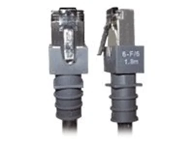 PatchSee Class6Patch - Patch-Kabel - RJ-45 (M) zu RJ-45 (M) - 2.1 cm - FTP - CAT 6 - geschirmt - Schwarz