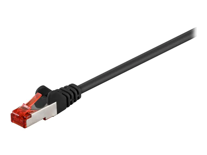 goobay - Netzwerkkabel - RJ-45 (M) zu RJ-45 (M) - 50 cm - SFTP, PiMF - CAT 6 - geformt, ohne Haken - Schwarz goobay - Netzwerkkabel - RJ-45 (M) zu RJ-45 (M) - 50 cm - SFTP, PiMF - CAT 6 - geformt, ohne Haken - Schwarz