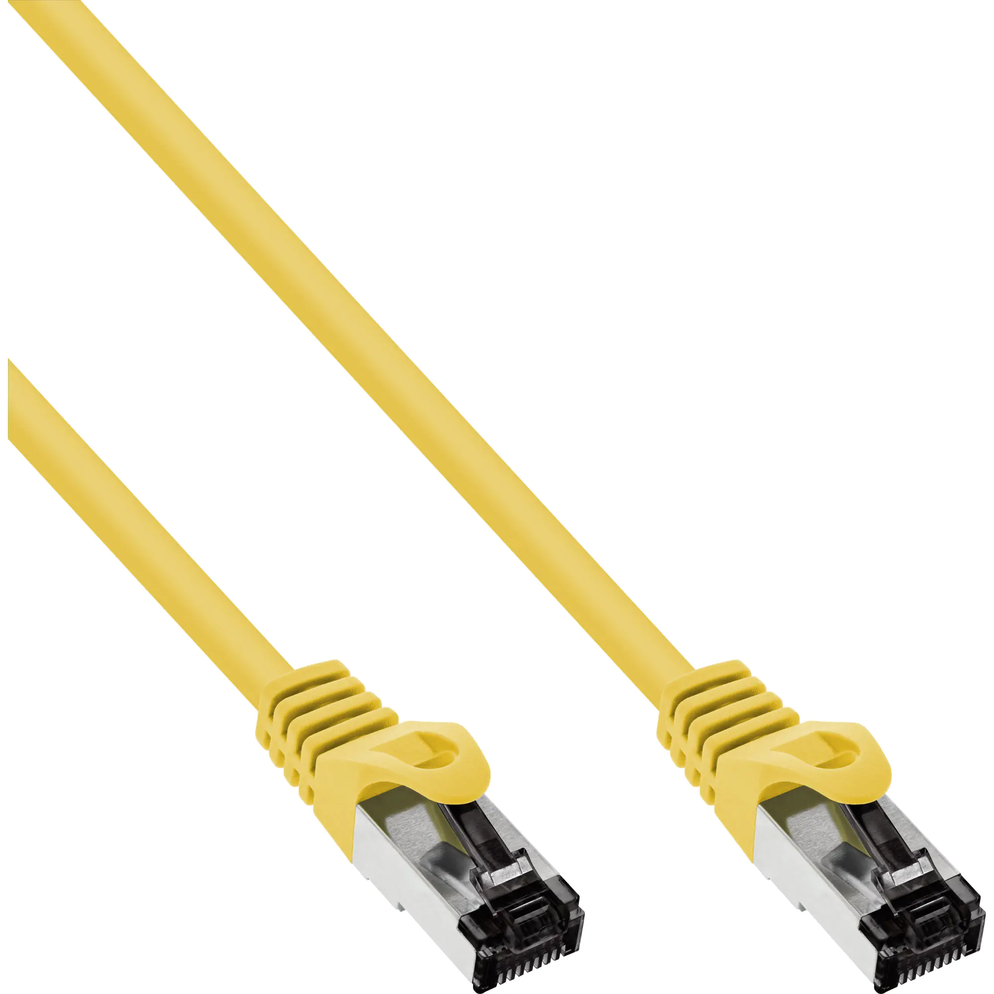 InLine Patchkabel - S/FTP (PiMf) - Cat.8.1 - 2000MHz - halogenfrei - gelb - 0,5m 78850Y