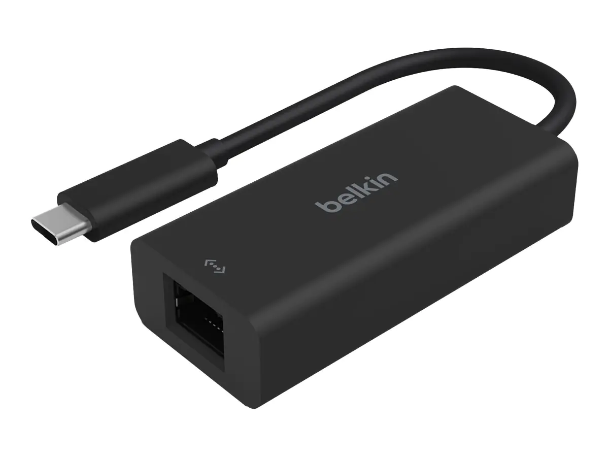 Belkin CONNECT - Netzwerkadapter - USB-C - 10M/100M/1G/2,5 Gigabit Ethernet - Schwarz Belkin CONNECT - Netzwerkadapter - USB-C - 10M/100M/1G/2,5 Gigabit Ethernet - Schwarz