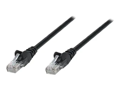 Intellinet Network Patch Cable, Cat6A, 0.25m, Black, Copper, S/FTP, LSOH / LSZH, PVC, RJ45, Gold Plated Contacts, Snagless, Booted, Lifetime Warranty, Polybag - Patch-Kabel (DTE) 737012