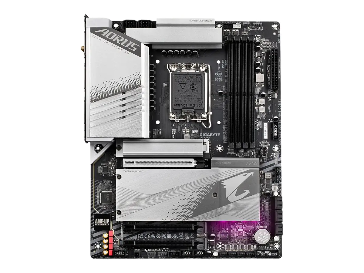 AORUS Z790 ELITE AX - 1.0 - Motherboard - ATX - LGA1700-Sockel - Z790 Chipsatz - USB-C 3.2 Gen 2x2, USB-C 3.2 Gen2, USB 3.2 Gen 1, USB 3.2 Gen 2 - 2.5 Gigabit LAN, Wi-Fi 6E, Bluetooth - Onboard-Grafik (CPU erforderlich) - HD Audio (8-Kanal)
