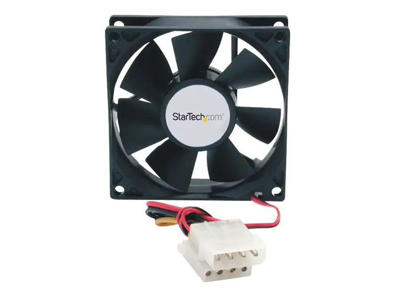 StarTech 80mm Gehäuselüfter - 8cm Lüfter für PC Gehäuse mit LP4 Molex Stecker (80mmx80mmx25mm) - System-Gebläseeinheit - 80 mm