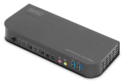 DIGITUS DS-12850 - KVM-/Audio-/USB-Switch - 2 x KVM/Audio/USB - 1 lokaler Benutzer - Desktop DIGITUS DS-12850 - KVM-/Audio-/USB-Switch - 2 x KVM/Audio/USB - 1 lokaler Benutzer - Desktop