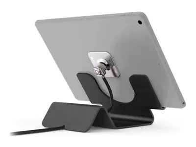 Compulocks Universal Tablet Holder with Keyed Cable Lock - Sicherer Tischständer für Tablet - Schwarz