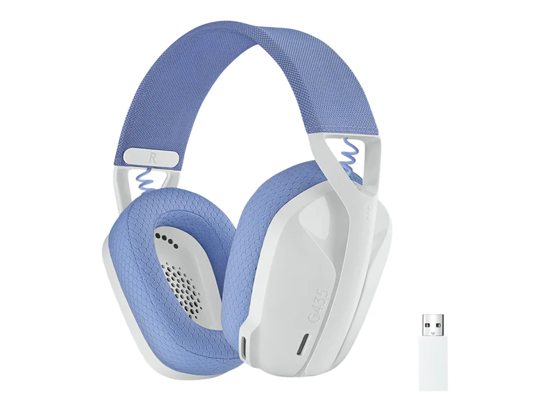 Logitech Lightspeed G435 - Headset - ohrumschließend - Bluetooth / 2,4 GHz Funkfrequenz - kabellos - weiß - Discord Certified Logitech Lightspeed G435 - Headset - ohrumschließend - Bluetooth / 2,4 GHz Funkfrequenz - kabellos - weiß - Discord Certified