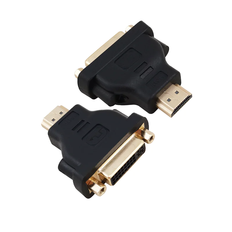 Helos - Videoadapter - HDMI männlich zu DVI-I weiblich - Schwarz - 4K Unterstützung Helos - Videoadapter - HDMI männlich zu DVI-I weiblich - Schwarz - 4K Unterstützung