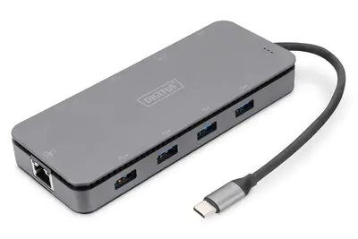 Digitus - Dockingstation - USB-C - HDMI, VGA - 1GbE