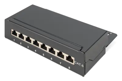 DIGITUS DN-91608SD - Patch Panel - CAT 5e - 1U - 8 Ports