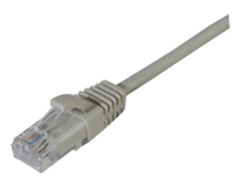 Dexlan - Patch-Kabel - RJ-45 (M) zu RJ-45 (M) - 3 m - UTP - CAT 6 - halogenfrei, ohne Haken - Grau
