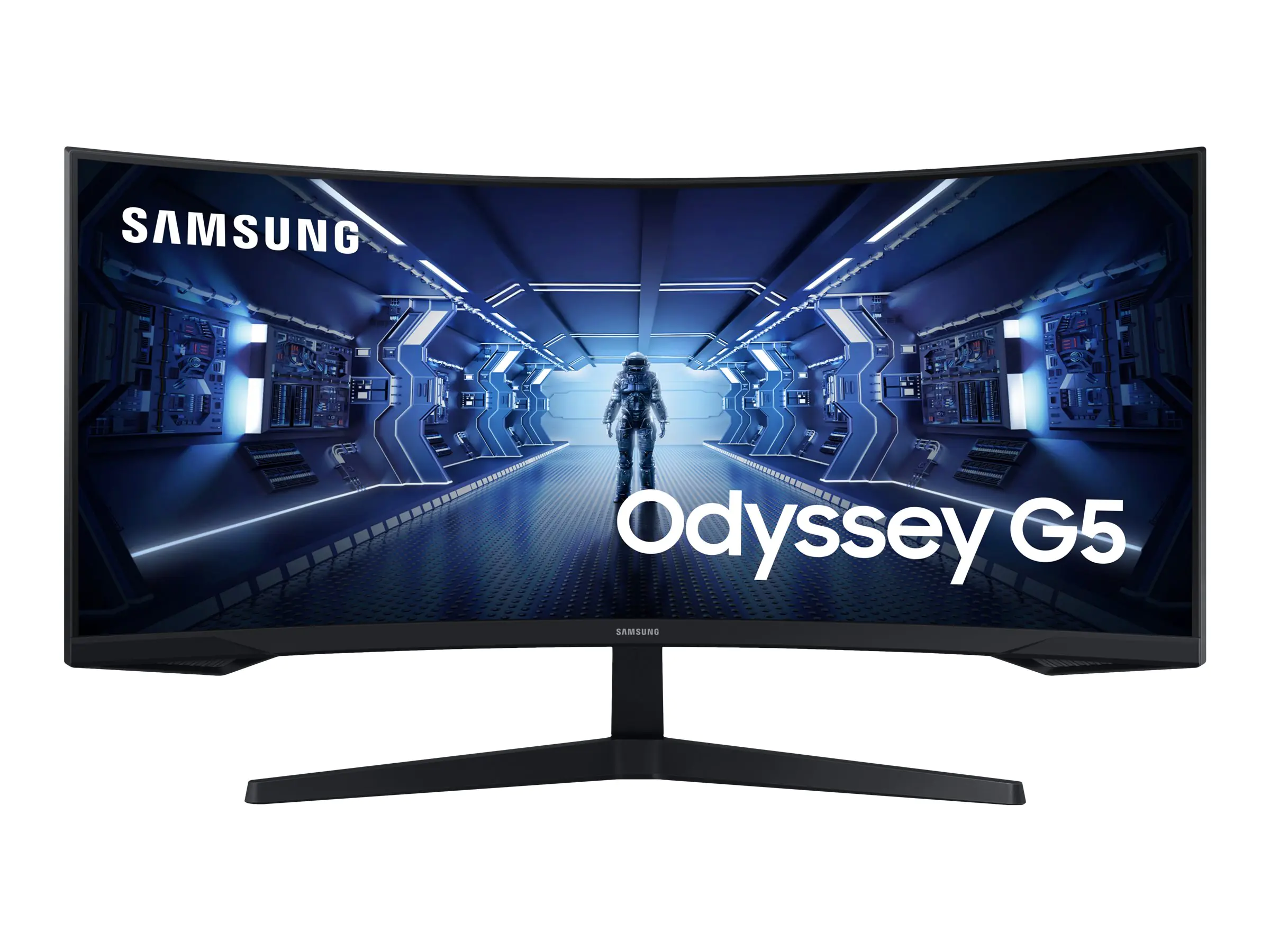 Samsung Odyssey G5 C34G55TWWP - G55T Series - LED-Monitor - Gaming - gebogen - 86 cm (34") - 3440 x 1440 UWQHD @ 165 Hz - VA - 250 cd/m² - 2500:1 - HDR10 - 1 ms - HDMI, DisplayPort - Schwarz Samsung Odyssey G5 C34G55TWWP - G55T Series - LED-Monitor - Gaming - gebogen - 86 cm (34") - 3440 x 1440 UWQHD @ 165 Hz - VA - 250 cd/m² - 2500:1 - HDR10 - 1 ms - HDMI, DisplayPort - Schwarz