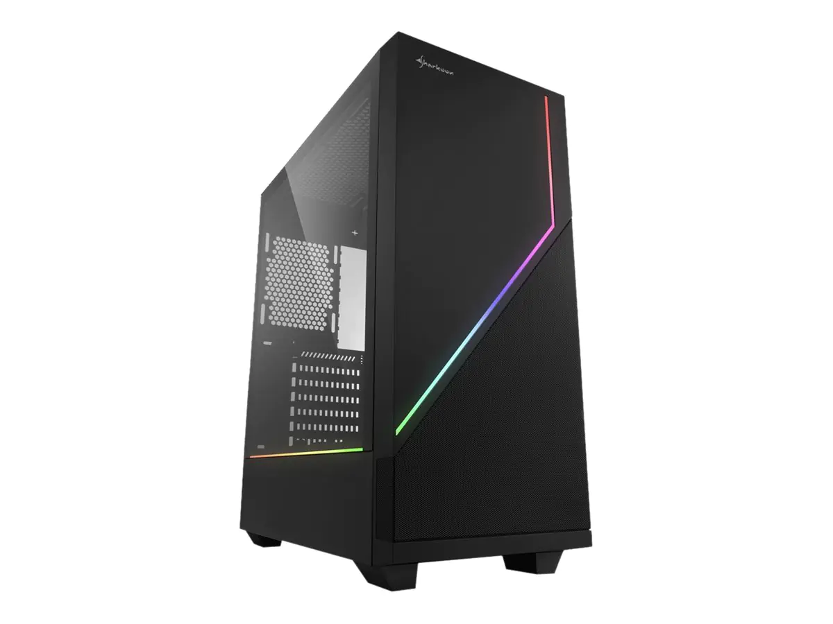 Sharkoon RGB FLOW - Tower - ATX - Seitenteil mit Fenster (gehärtetes Glas) 4044951028146