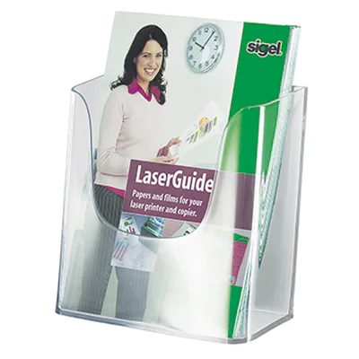 SIGEL Wandprospekthalter LH116 für DIN A5 1Fach Acryl glasklar SIGEL Wandprospekthalter LH116 für DIN A5 1Fach Acryl glasklar