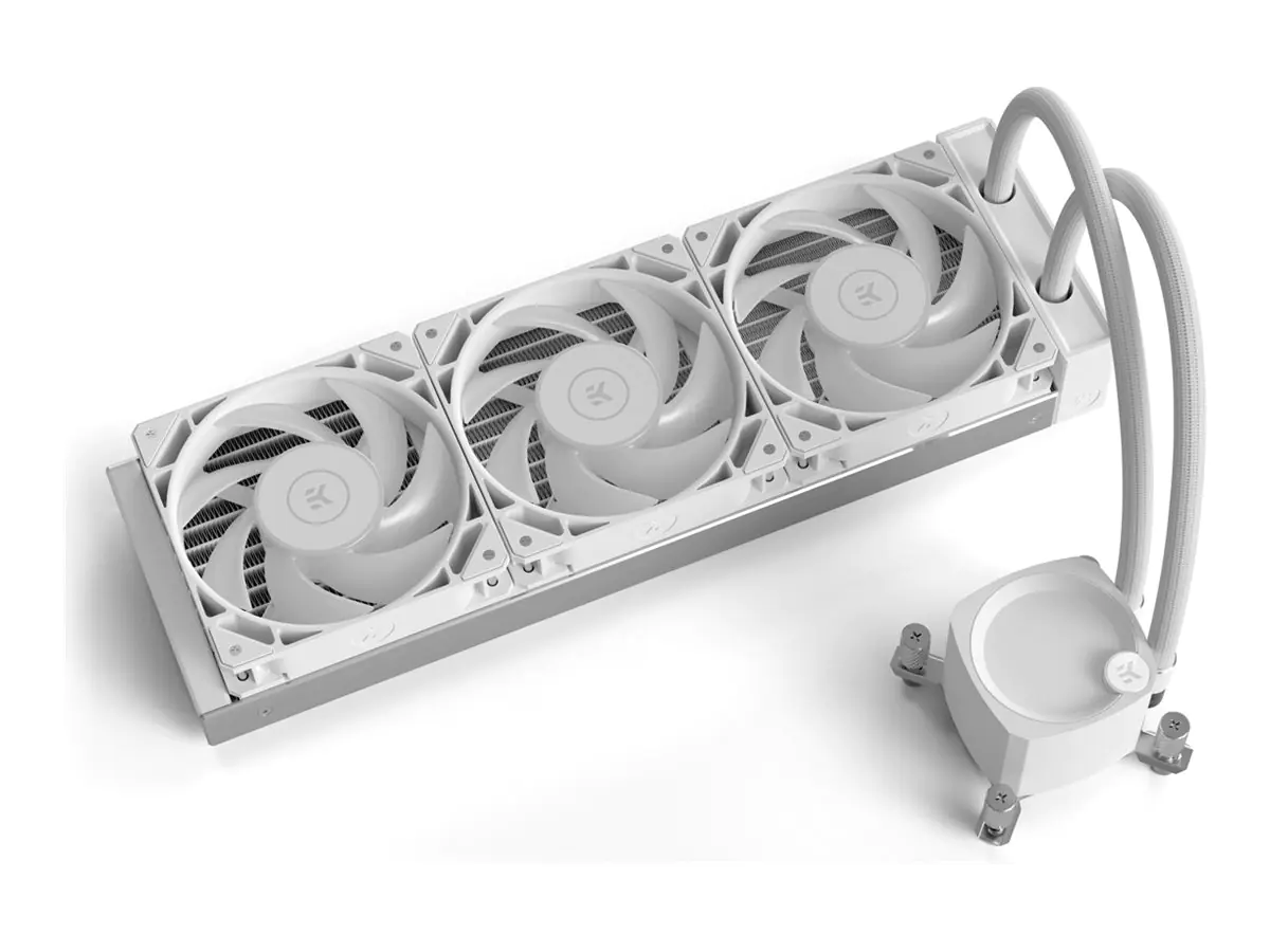 EK Water Blocks 3831109897850 - Lüftermodul - Weiß - 3-pin + 4-pin - Box